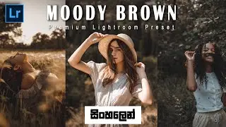 Moody Brown Lightroom Preset | How to edit Moody Brown in Lightroom | Free Preset | සිංහලෙන් 🇱🇰