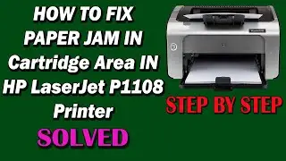 fix paper jam in Cartridge Area in Hp P1108 Printer | Hp 1007 laser Printer repair paper jam issue