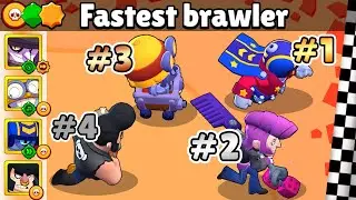 THE FASTEST BRAWLER 2 | With SUPER, STAR, GADGET | Brawl Stars