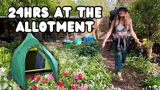 Wood fired Bath Camping & Garden Walkabout in Spring
