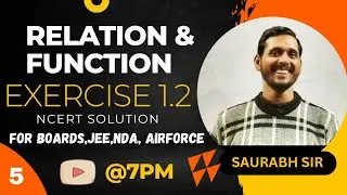 Relation & Function|EXERCISE 1.2|#class12 #ncert #ncertsolutions#upboard #boardexam|vtknowledgeworld