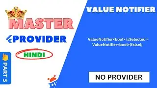 Part 5 :  Provider Value Notifier #flutterhero