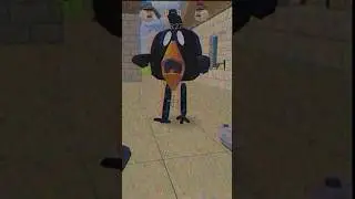 tall chicken on servers in chicken gun