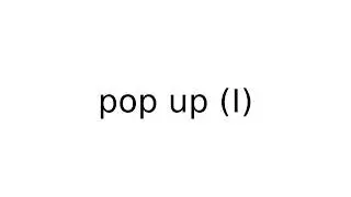 pop up I 