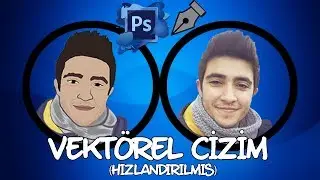 PHOTOSHOP PENTOOL İLE VEKTÖR ÇİZİM (SPEED ART)