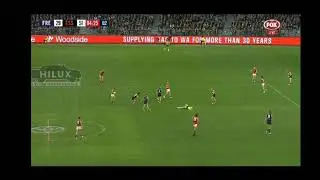 AFL umpire getting laid out