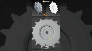 sprocket 3D Design in Blender #blender #3dmodelling  #productdesign #sprocket #chainsprocket