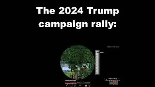 The 2024 Trump campaign rally if it was in #minecraft