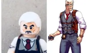 Обзор на мою самодельную Лего мини фигурку комиссара Гордона/Review to my custom LEGO com. Gordon