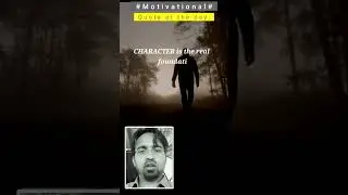 Be a man of character #Motivational