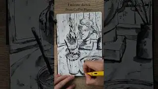 Рисую кофейню Coffee Place в Тбилиси и болтаю 