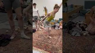 So much harder than it looks! Comment for a part 2!! #balletdancer #funnyvideo #balletstudio #ballet