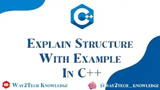 Explain Structure with Example in C++ | What is C++ explain structure of C++ program with example?