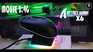 Mouse Sem fio  Attack Shark x6 Unboxing 