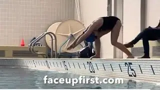 Diving from the side
