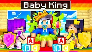 Playing as a BABY KING in Minecraft!
