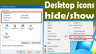 How to desktop shortcut icon hide/show
