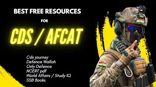 Best Free Resources🫵 for the CDS/AFCAT Exam | Ab No Excuse, Just Study and Revise🫡