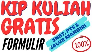 KIP Kuliah Gratis Formulir SNBT #SNBT #SNBP #KIPKULIAH
