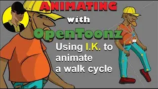 Animating with OpenToonz Tutorial - Using I.K. (Inverse Kinematics) to animate a walk cycle