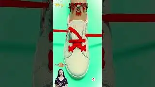 Sneakers trendy shoes lace styles? how to tie shoelaces #style #tips #shorts