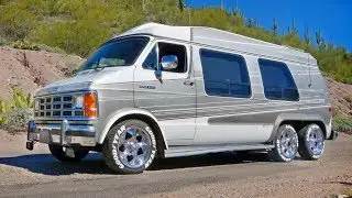 1991 Dodge Ram 250 Van conversion with six wheels