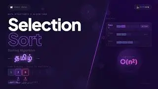 Selection Sort - Sorting Algorithm - Python - Data Structures & Algorithms - Tamil