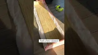Simple Nightstand and Box Valance DIY!