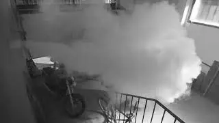 Activación de alarma ZeroVision en garaje de chalet independiente