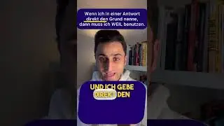 Unterschied denn und weil