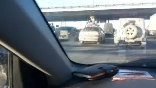 dtp kol'cevaya 29 01 2014tachka zabralas' pod trejler 720