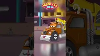 Supercar Rikki and Fire Truck Saves the City from the Monster Truck 02 #rikkishorts
