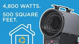 Portable Fan Forced Garage Heater