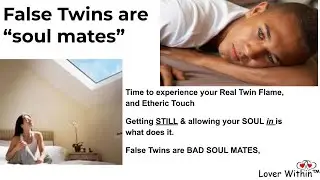 False Twin Catalyst Twin = Soul Mate
