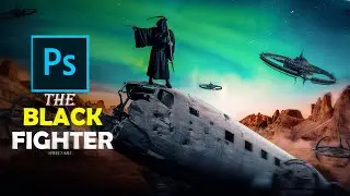 The  Black  Fighter | Speed Art  (Photoshop)