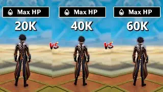 How Much HP You NEED for Zhongli?? F2P Zhongli Shield Comparison!! [ Genshin Impact ]