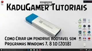 Como Criar Um Pendrive Bootavel Sem ProgramaWindows 7,8 , 10  2021