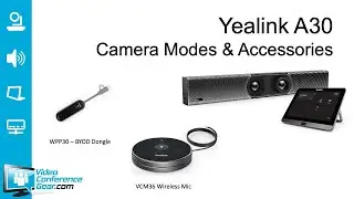 Yealink A30 Video Conference Bar - Camera Modes & Accessories