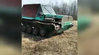 вездеход на гусеничном ходу выезд после ремонта 