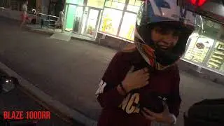 В первый раз на мотике😱😅😅