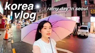 KOREA VLOG ☔️: a fun rainy day in my life in seoul, exploring yongsan & gangnam