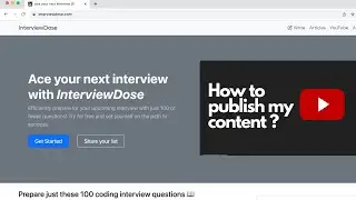 How to publish content in interviewdose.com ?