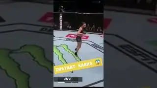 Fakeglove touch leads to KO in the #ufc #mma #karma #conormcregor #shorts