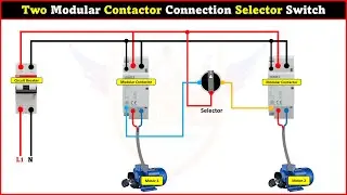 Two Modular Contactor Connection Selector Switch