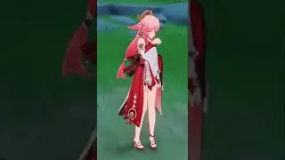 Yae Miko's idle animation is so cute