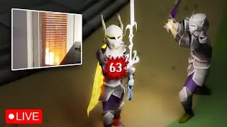 Huge Appartment Fire while playing Runescape