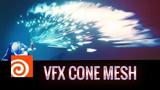 VFX Cone Attack Mesh - Houdini