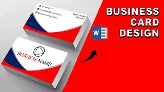 BOTH SIDE BUSINESS CARD DESIGN IN MS WORD