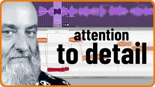 Melodyne adjustments to individual words