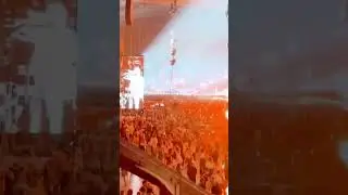 The Weeknd performs Moth To A Flame at Johann Cruijff Arena in Amsterdam.
